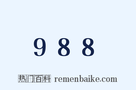 988是什么意思的图片